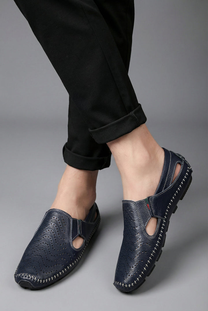 Herren Atmungsaktive Perforierte Slip-On Sommer-Loafer