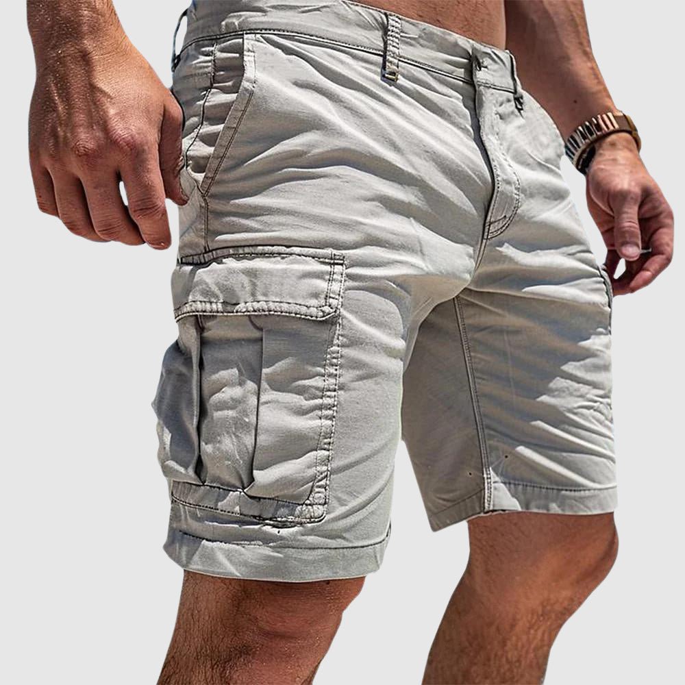 Herren Cargo Shorts mit Seitentaschen - White