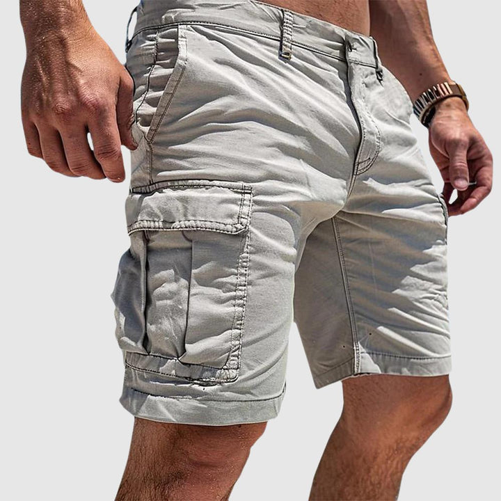 Herren Cargo Shorts mit Seitentaschen - White