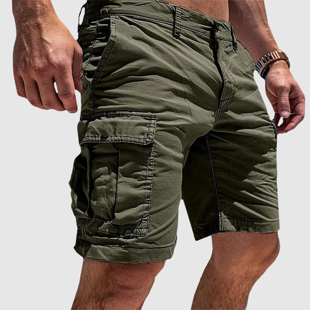 Herren Cargo Shorts mit Seitentaschen - Green