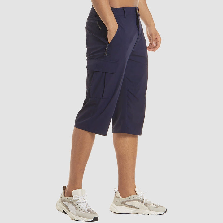 Herren Knielange Cargo Shorts mit Beintaschen