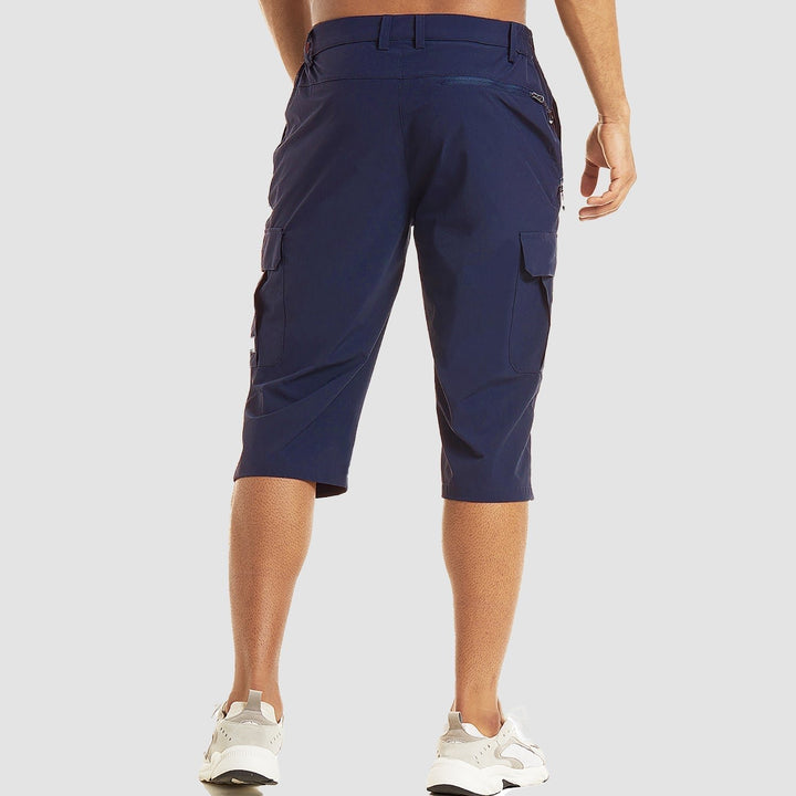 Herren Knielange Cargo Shorts mit Beintaschen