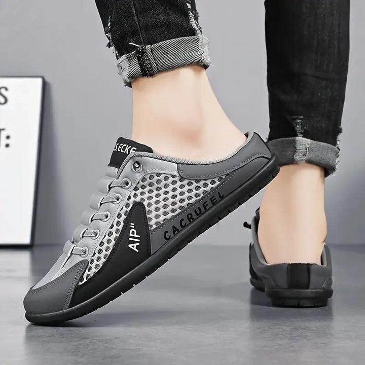 Herren Schnürer-Slipper Halbschuh atmungsaktiv gepolstert