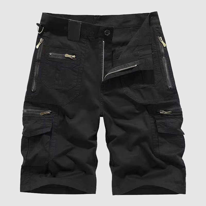 Herren Taktische Cargo Short mit Mehrfachtaschen - Black