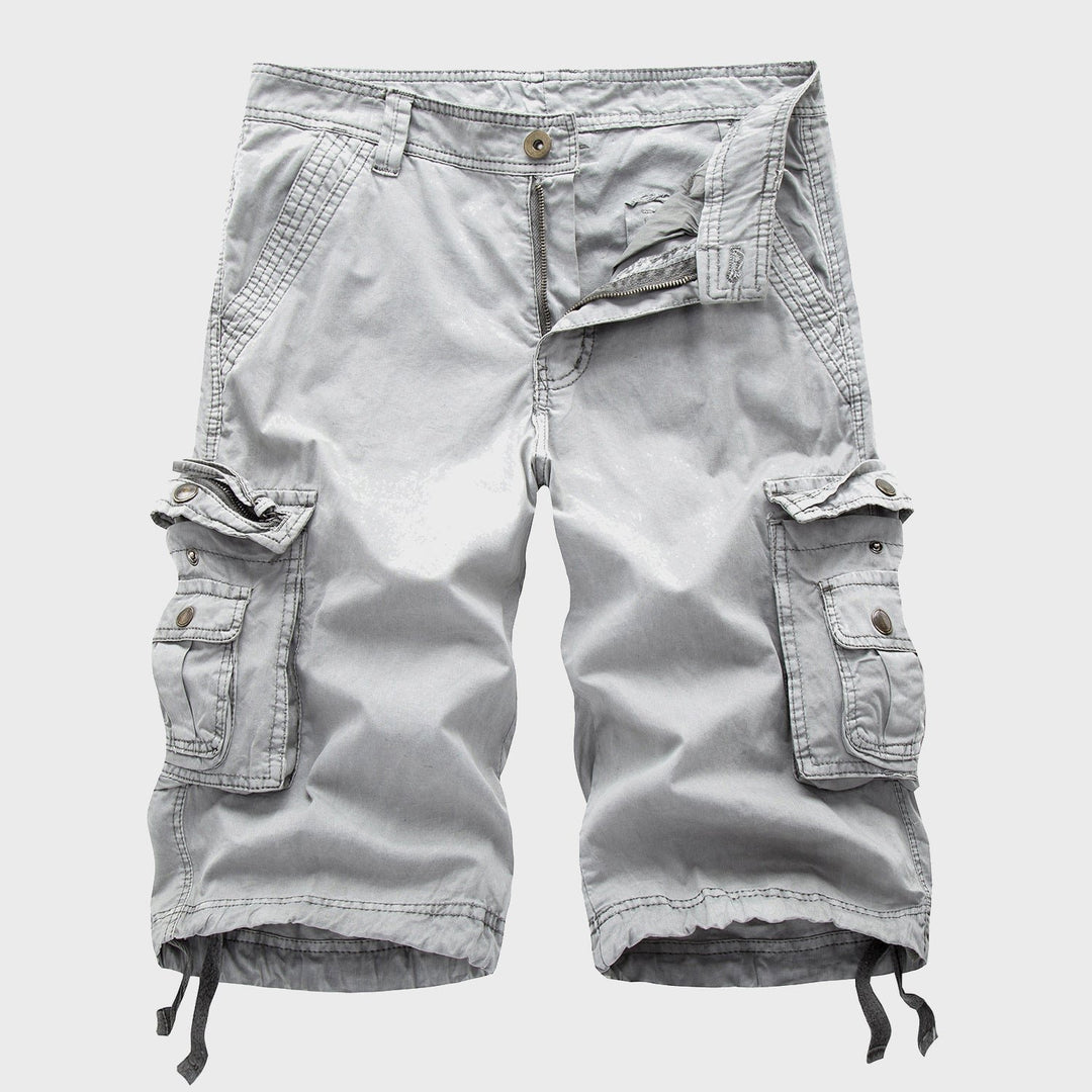 Herren Verstellbare Cargo Short Kordelzug - Gray