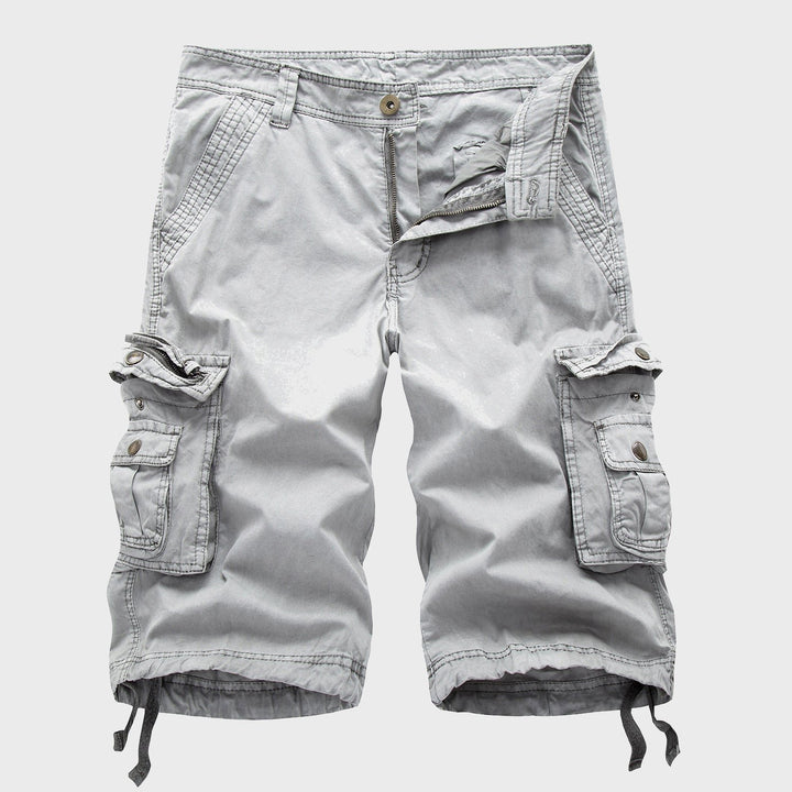 Herren Verstellbare Cargo Short Kordelzug - Gray