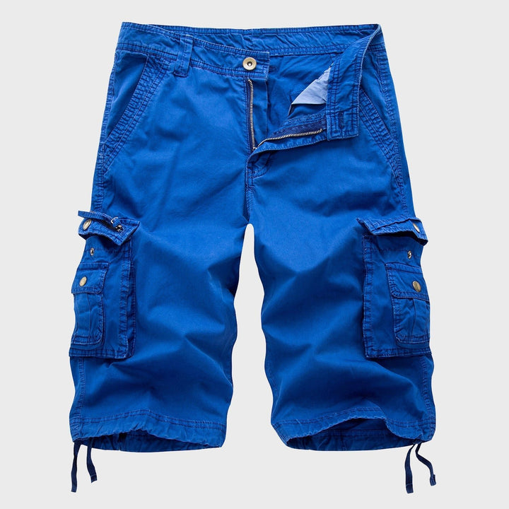 Herren Verstellbare Cargo Short Kordelzug - Blue
