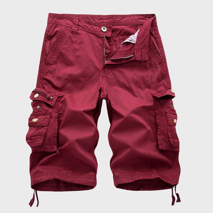 Herren Verstellbare Cargo Short Kordelzug - Red