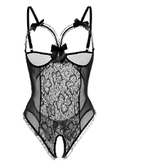 Leonie | Damen Transparenter Spitzen Mesh Body