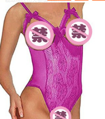 Leonie | Damen Transparenter Spitzen Mesh Body