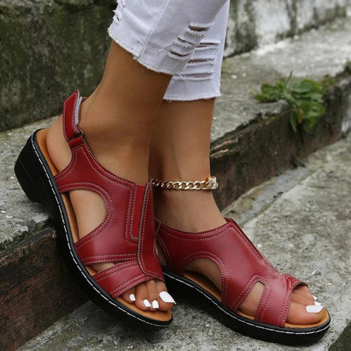 Lukas | Damen Frühlings Cutout Plateau Sandalen